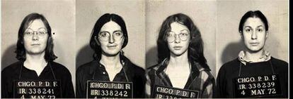 Police portrait of four of the seven members of The Janes arrested in 1972 for helping other women end their pregnancies. 