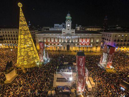 New Yer's Eve celebration in Puerta del Sol in 2015.