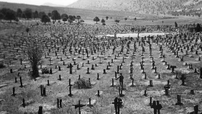 Sad Hill cemetery in 1966.