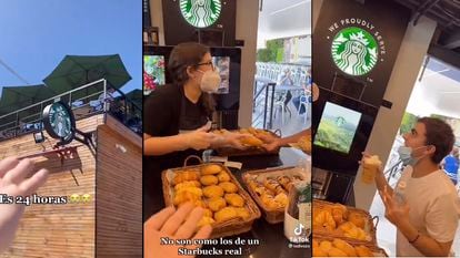 Video of tiktokers @ladivaza & @lajosea on social networks appears to confirm the opening of a Starbucks in Caracas.