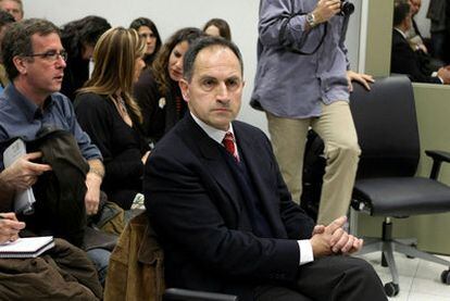 Pedro Varela Geiss during his 2010 trial for selling books denying that the Holocaust ever took place.