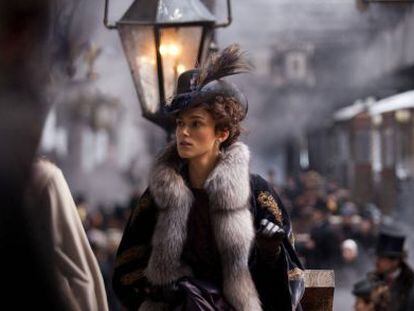 Keira Knightley plays the title role in Anna Karenina.