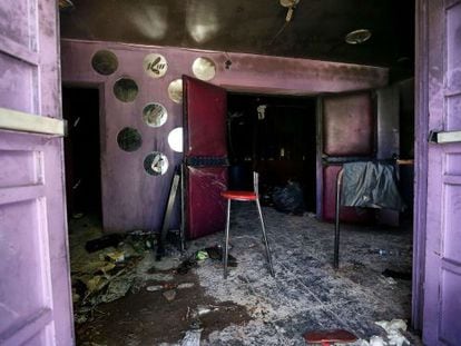 The Kiss nightclub, where a blaze killed more than 230 people.