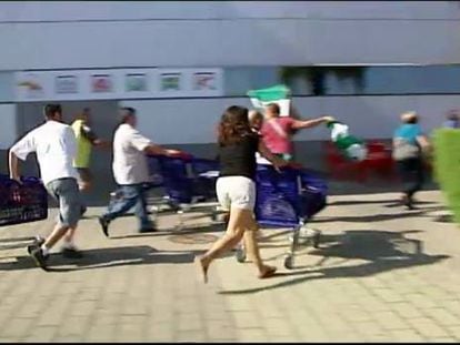 Andalusian union in new supermarket protest raid