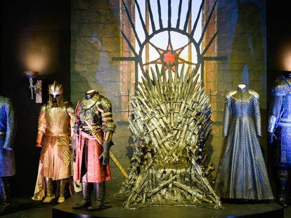 The Iron Throne room at the exhibition.