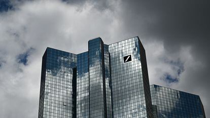 Deutsche Bank's headquarters in Frankfurt am Main, Germany.
