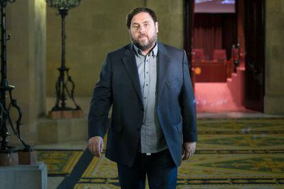 ERC leader Oriol Junqueras supports civil disobedience against Madrid.