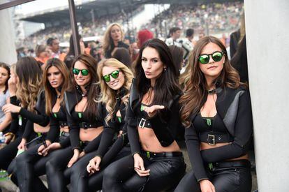 Paddock girls at a recent event in Jerez.