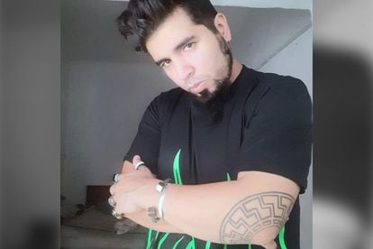 Fernando André Sabag Montiel in a picture of himself posted on Instagram, showing a Black Sun tattoo. 