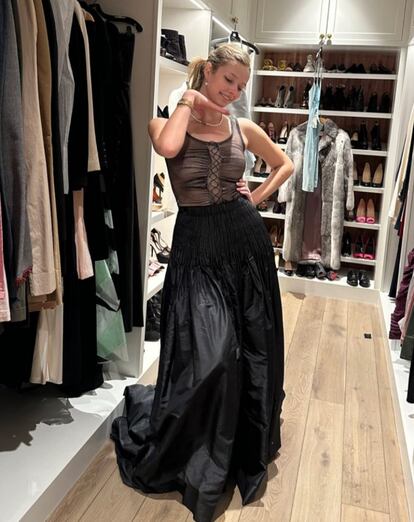 Recently, Gwyneth Paltrow shared an image on her Instagram stories of her daughter Apple Martin wearing the infamous dress, responding to a follower who asked if her daughter ever wore her dresses. An image is worth more than a thousand words.