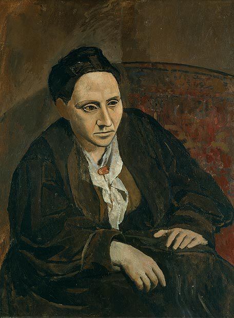Portrait of Gertrude Stein (1906), by Pablo Picasso, in the Metropolitan Museum of Art in New York City.