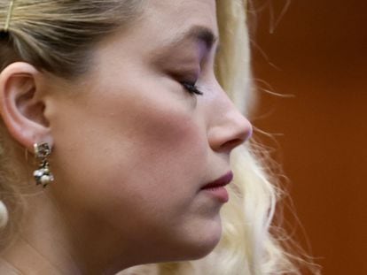 Amber Heard, during the trial session in which the verdict of the jury was read.