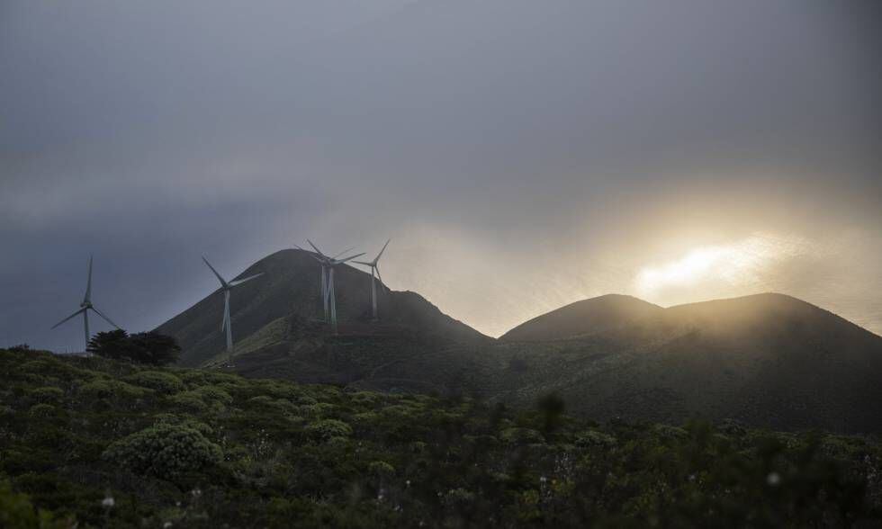 A wind farm in El Hierro.