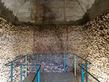 The ossuary at the Church of St. Mary in Wamba, Valladolid.