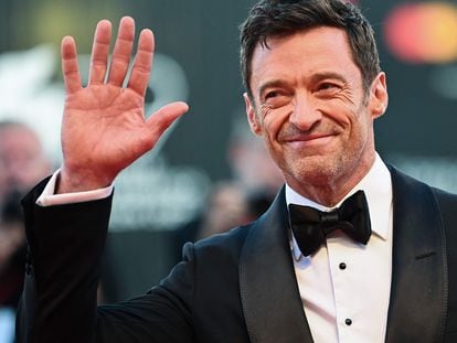 Australian actor Hugh Jackman attends the premiere of 'The Son' at the Venice Film Festival.