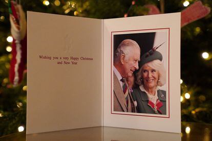 Christmas card King Charles and Queen Camila