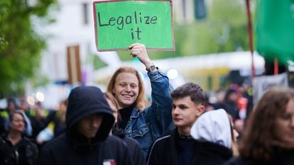 A demonstration in Berlin last May calling for the legalization of cannabis.