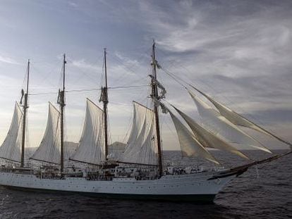 The navy training ship ‘Juan Sebastián Elcano,’ in a photo from 2007.