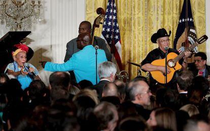 The Buena Vista Social Club at the White House on Thursday.
