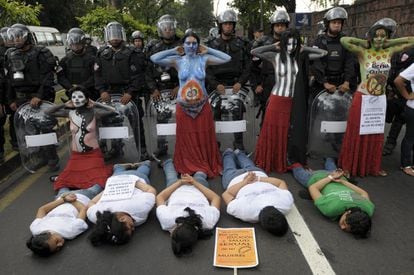 A 2012 protest in El Salvador calling for abortion to be made legal.