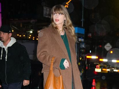 Taylor Swift is seen on January 09, 2024 in New York City.