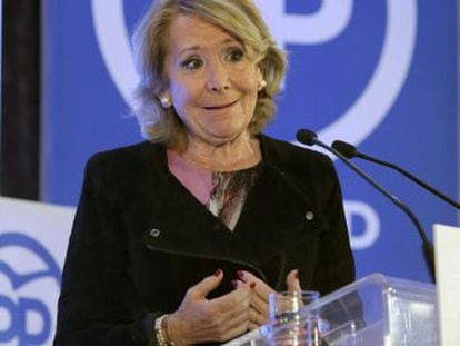Madrid Popular Party head Esperanza Aguirre.