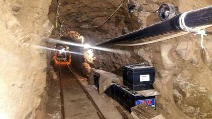 The tunnel found on Wednesday was used to ship drugs across the border to the US.
