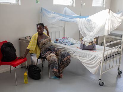 A woman with her newborn child in a hospital in Port-à-Piment, Haiti, in February of this year.