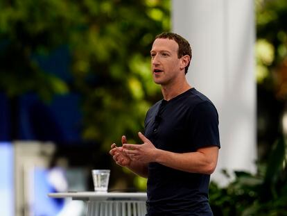 Meta CEO Mark Zuckerberg kicks off the tech giant's Connect developer conference Wednesday, Sept. 27, 2023, in Menlo Park, Calif.