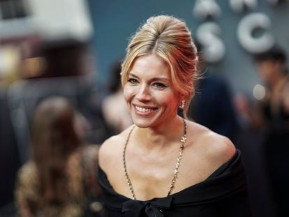 Sienna Miller attending Netflix’s ‘Anatomy of a Scandal’ premiere, on April 14, 2022, in London.