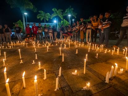 Funeral vigil in memory of Rafael Moreno in Puerto Libertador, Córdoba (Colombia), October 26, 2022.