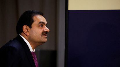 Indian billionaire Gautam Adani, during the ceremony that followed his group's purchase of the Israeli port of Haifa on Tuesday.