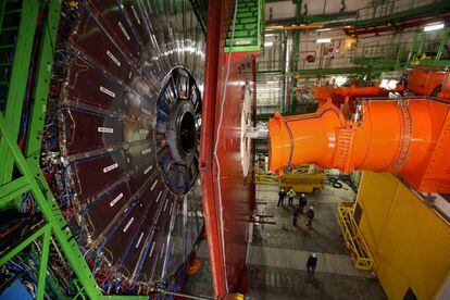 The Large Hadron Collider at CERN in Geneva (Switzerland). 