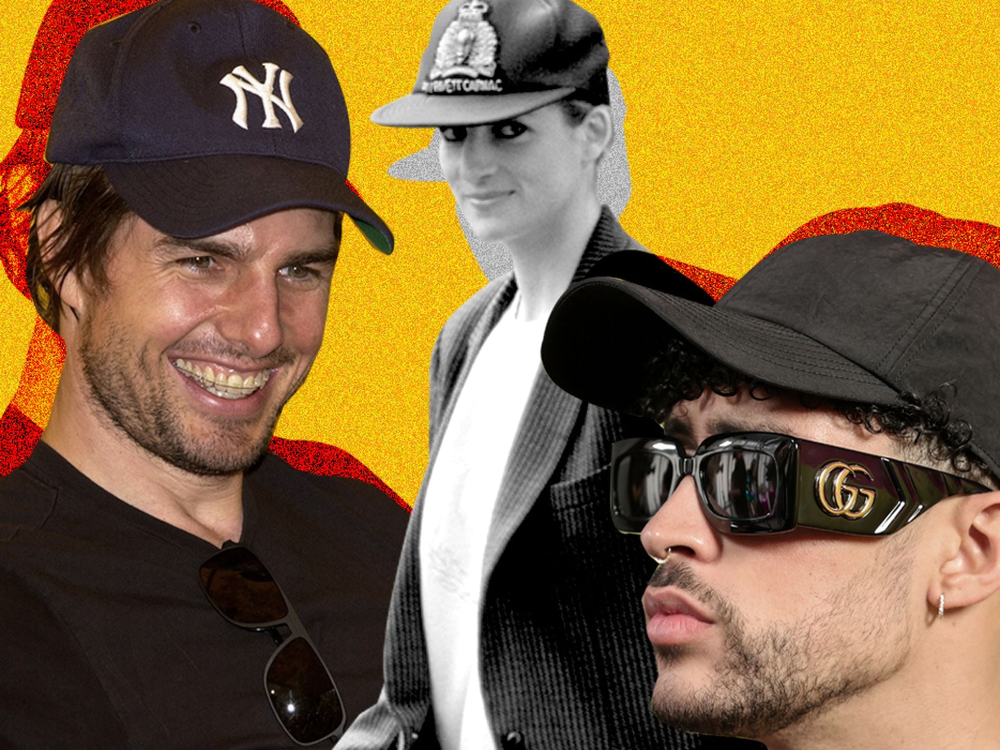 celebrities wearing yankee hats