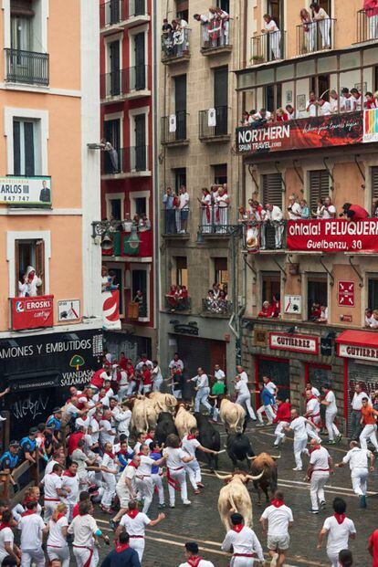 Day 6 of the Running of the Bulls in Pamplona.