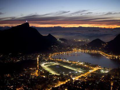 A breathtaking view of Rio at sunrise last month.