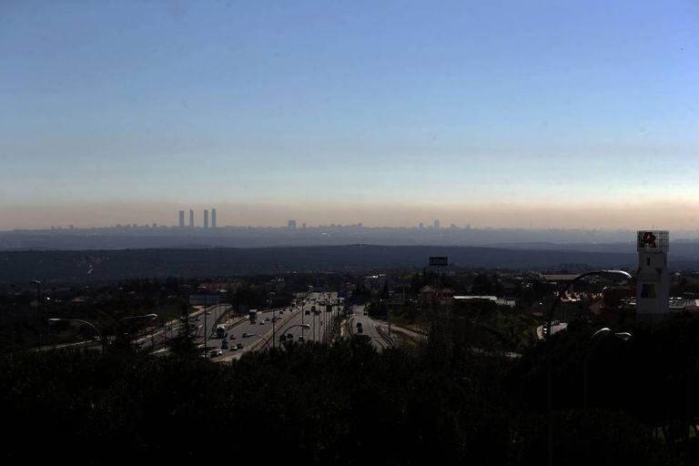 Smog over Madrid in March 2017.