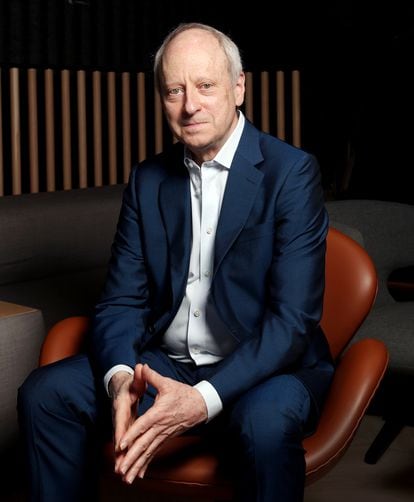 Michael Sandel, philosopher and professor, at the IE Business School in Madrid, on April 24, 2023.