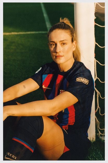 Alexia Putellas wearing the number 11 shirt for FC Barcelona.