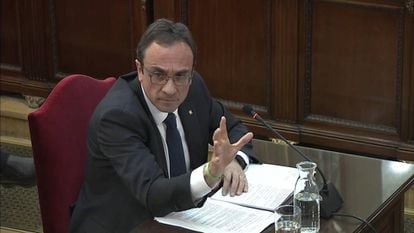 Former Catalan government official Josep Rull at the Supreme Court.