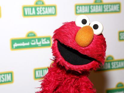 Elmo at the Sesame Street Charity Gala on May 27, 2023, in New York.
