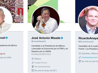 The three Mexican presidential candidates that are leading the polls.