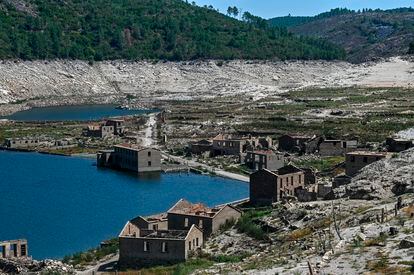 Aceredo, the ghost town in northwestern Spain that emerged from the waters in a depleted reservoir last August.