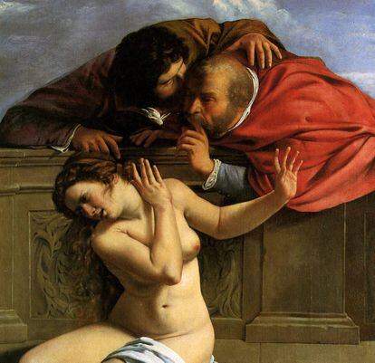 Detail from 'Susana and the Elders' (1610), by Artemisia Gentileschi.