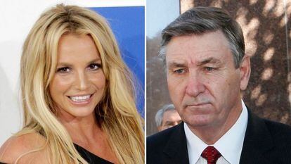 Britney Spears (l) and her father, Jamie Spears.