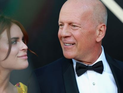 Talullah Willis and her father Bruce Willis attend the Comedy Central Roast of Bruce Willis at the Hollywood Palladium, June 14, 2018 in Los Angeles.