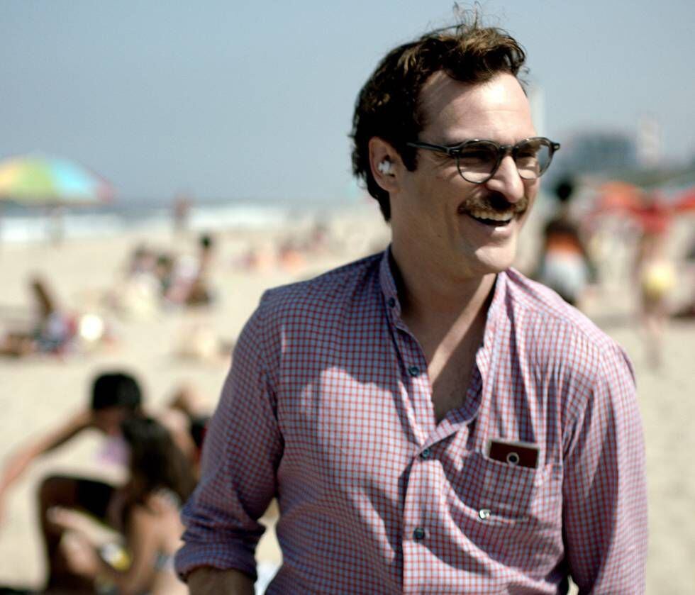 A still image of the movie ‘Her’ with Joaquin Phoenix.