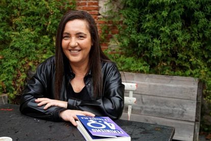 The writer and feminist journalist, Nuria Varela, during her interview with EL PAÍS.