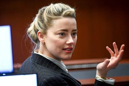 Amber Heard, during Tuesday’s court session.