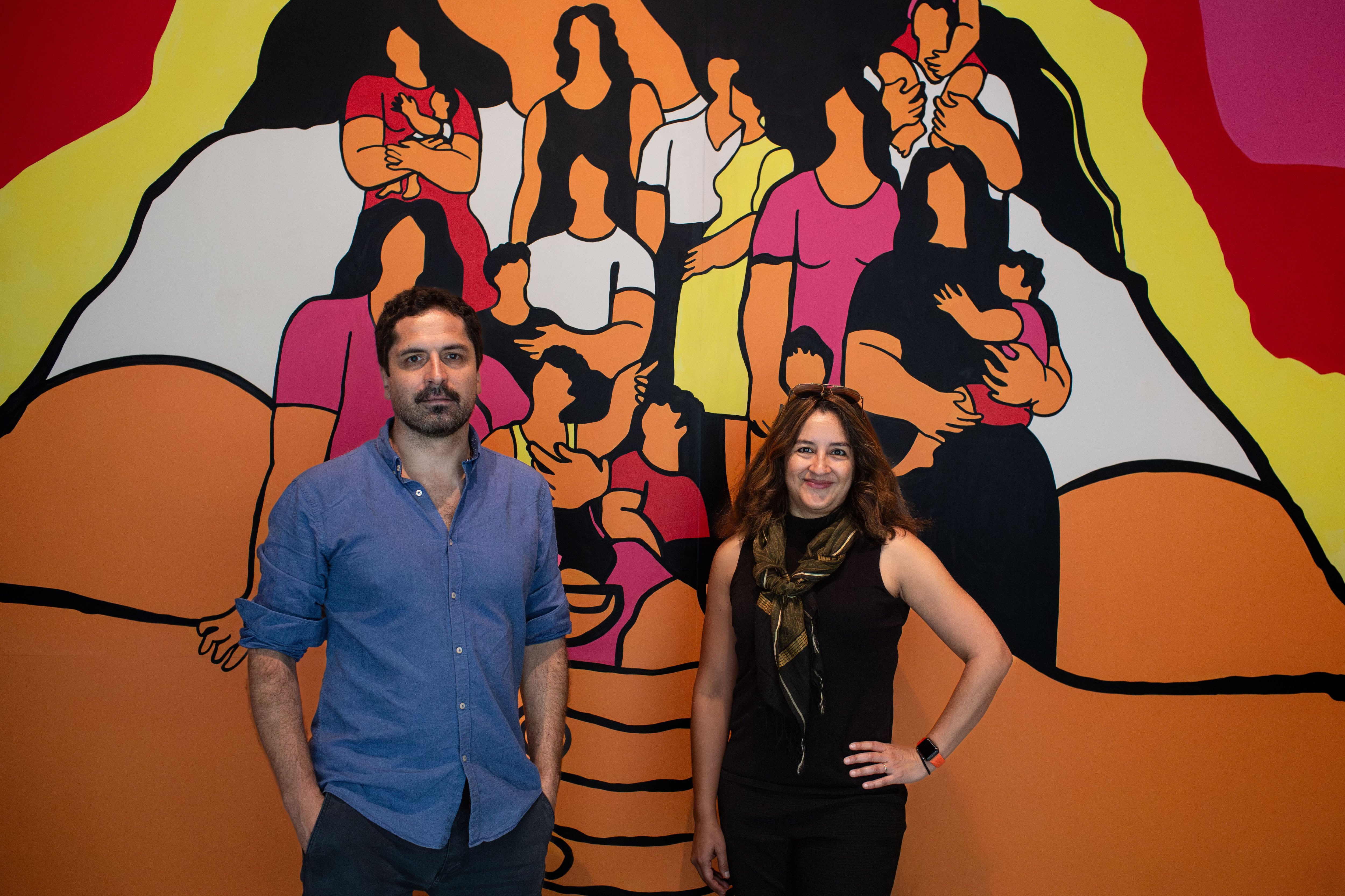 Hugo Palmarola and Eden Medina, curators of the exhibition.